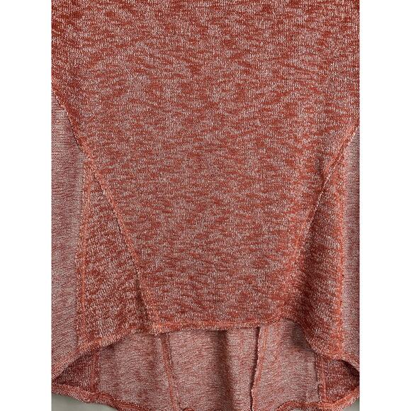 We The Free 'Beatnik Hacci' Long Sleeve Cowl Neck Orange Pullover Sweater Size M - Picture 4 of 7